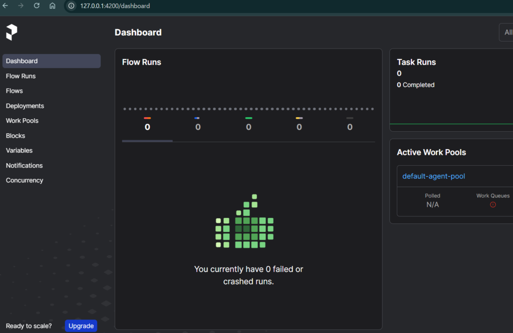 prefect dashboard