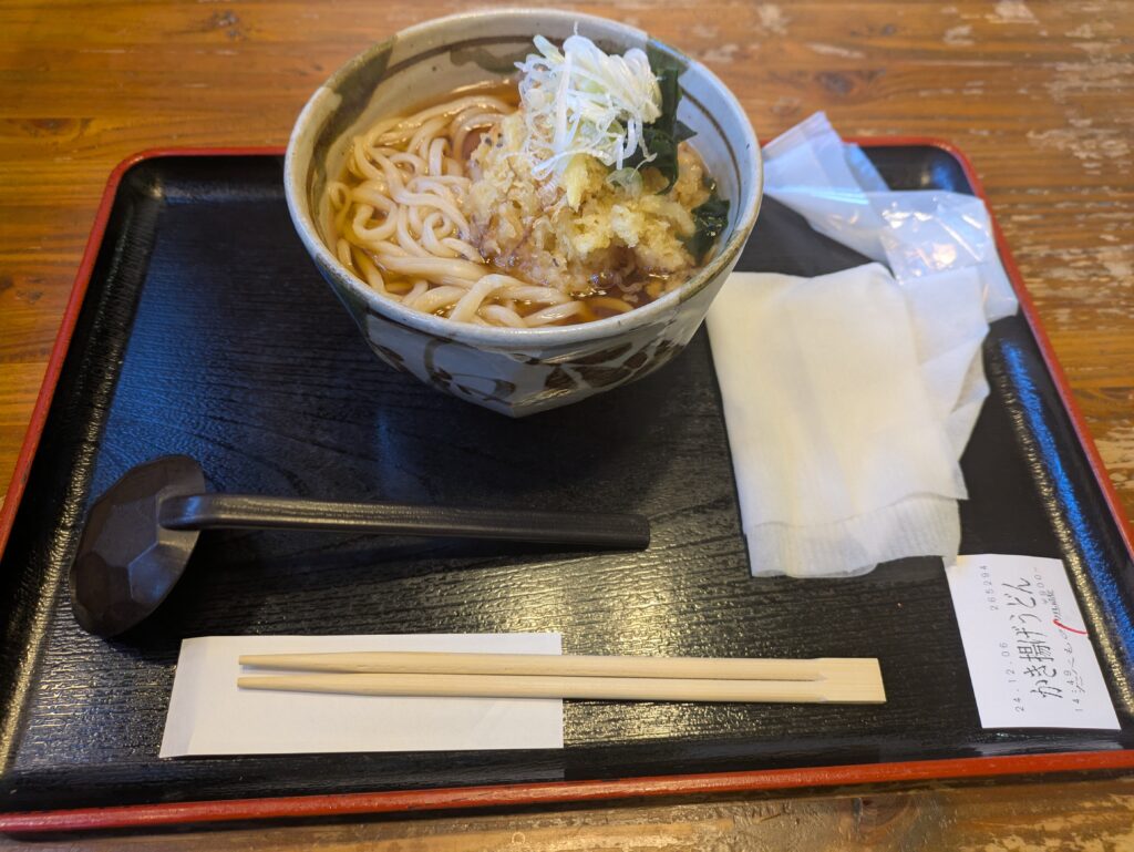 江戸東京たてもの園_かき揚げうどん